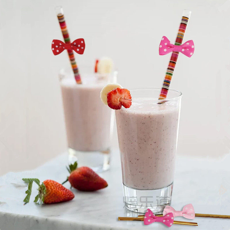 100 spotting red butterfly knots metal wire baking packing bag closure Zsilk pastry Stick Candy Zakot