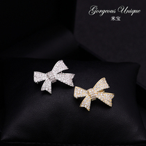 Exquisite shawl buckle cute bow small brooch high-grade Lady corsage Japanese and Korean temperament Joker suit accessories