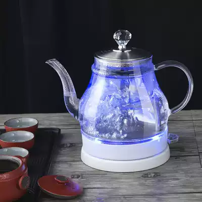 Glass kettle office household small boiling water teapot to prevent dry burning tea special long mouth heat preservation electric kettle
