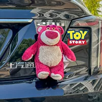 Настоящий клубничный мишка 22см (с пряжкой и без клея)