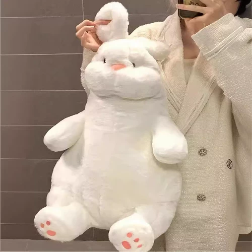 Милая подушка, плюшевый кролик, игрушка, тряпичная кукла для сна, белый кролик, подарок на день рождения