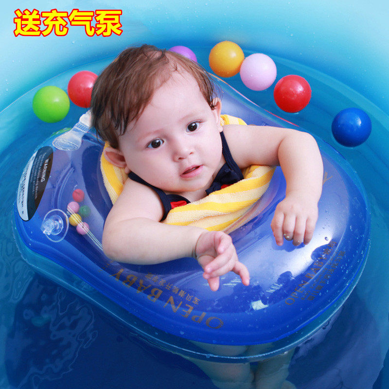 Baby swimming ring armpit ring children 1-3-4 years old baby laying ring newborn sitting ring thickened infant floating ring
