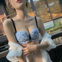 Rouje Joffi Earthly Water Honey Peach Sweet girls Sexy ultra-thin Cloud Dot Cup Naked Comfort Bra Hood