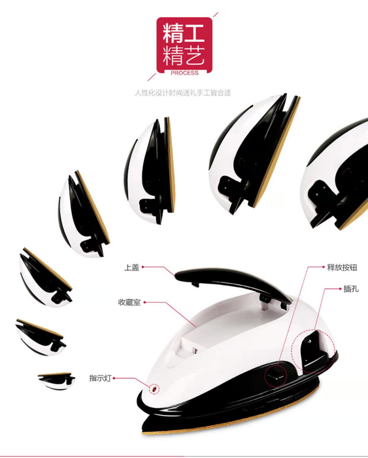 giá bàn là hơi nước cầm tay Youer chuột mini điện sắt v-5 hướng dẫn tự làm phòng ngủ ký túc xá nhỏ điện sắt du lịch cầm tay - Điện sắt giá bàn ủi hơi nước cầm tay