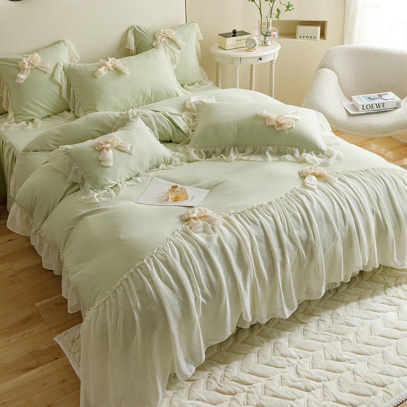 法式蕾丝花边四件套:奢华睡眠新体验,浪漫卧室必备!👸 -床品套件-淘宝百科网