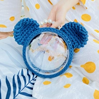 Сумка для хим -синего медведя (не -продукты) Отправить учебник+мяч украшения