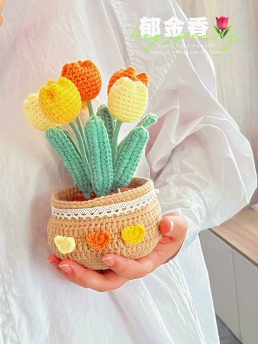 Сквоительный шерстяной букет ручной работы ручной работы