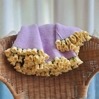 Нежный желтый + светлая фиолетовая лилия из долины ковер [упаковка ингредиентов] Подарочный учебник