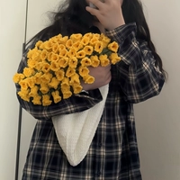 Кремовый желтый набор материалов, орхидея