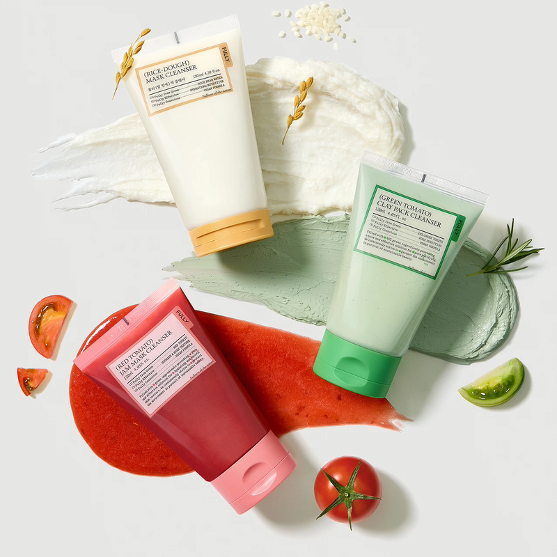 Korean Fully Green Tomato Red Tomato Cleansing Mask Pore Deep Cleansing Mud Mask Exfoliating Blackhead Cleanser
