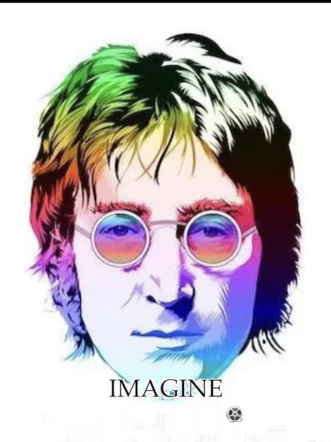 Lennon Beatles John Lennon Same Style Glasses for Men and Women Performance Props Glasses Round Mirror Sunglasses Polarized Glasses