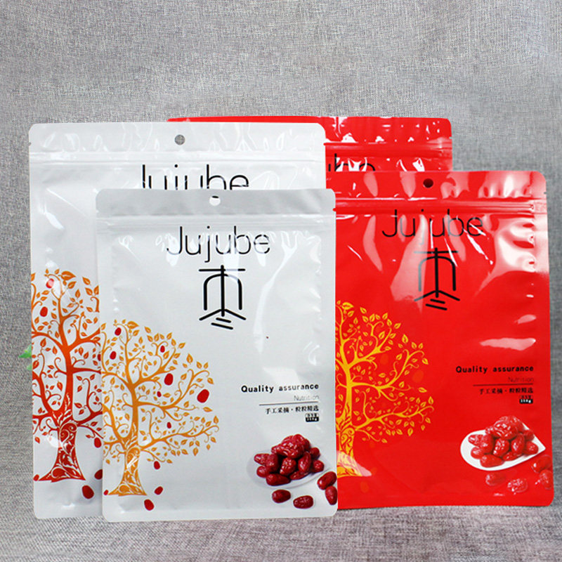 Universal jujube packaging bag 500g Hetian jujube ziplock bag 1000g Xinjiang specialty Ruoqiang gray jujube bag