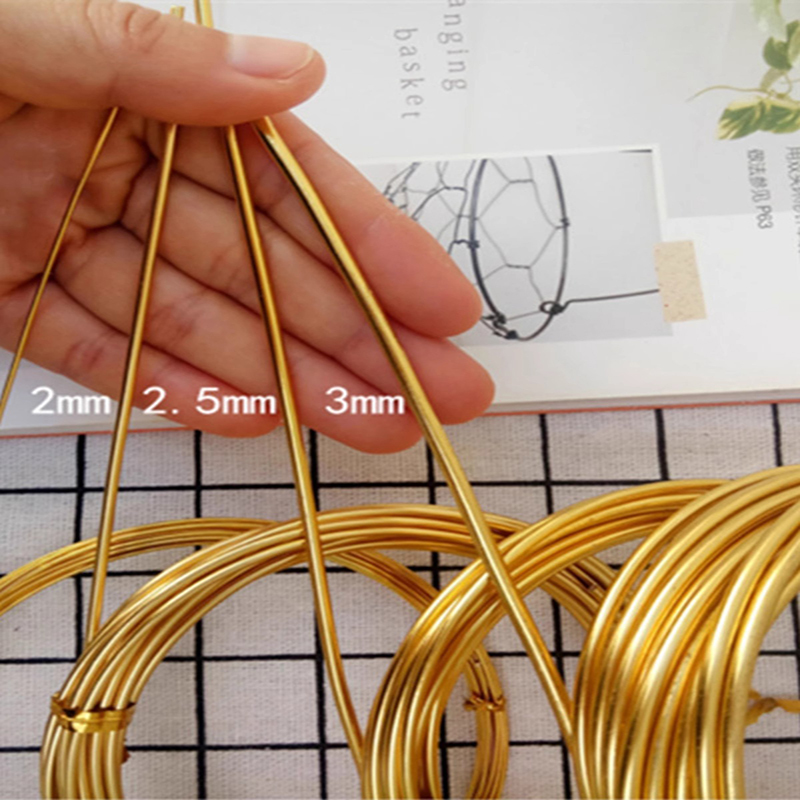 Soft Thick Iron Wire Aluminum Wire DIY Handmade Wedding Aluminum Wire Gold Iron Wire Metal Wire Crafts Figurine Skeleton
