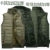 Áo vest nam trung niên mùa xuân và mùa thu mẫu cotton nhiều túi vest ngoài trời câu cá phóng viên chụp ảnh áo vest cổ chữ V áo chi lê Áo vest cotton