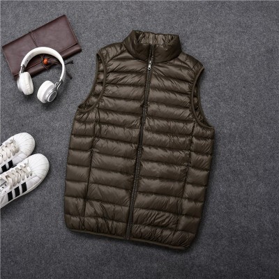 Off-Season Clearance Special Price Ultra-Lightweight Unisex Stand-Up Collar down Jacket Vest Loose Large Size White Duck down Trendy Off-Season Clearance Special Price Ultra-Lightweight Unisex Stand-Up Collar down Jacket Vest Loose Large Size White Duck down Trendy