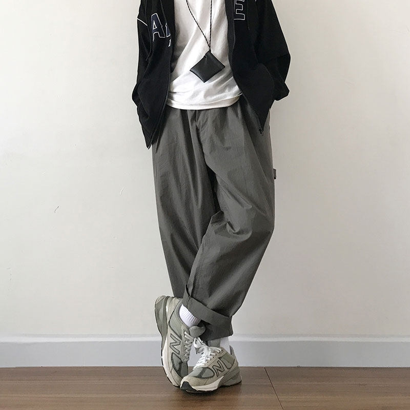 Youyifan Japanese retro pants pants speed dry pants for men's loose female haven autumn