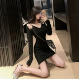 Осеннее женское приталенное платье, 2020, в обтяжку