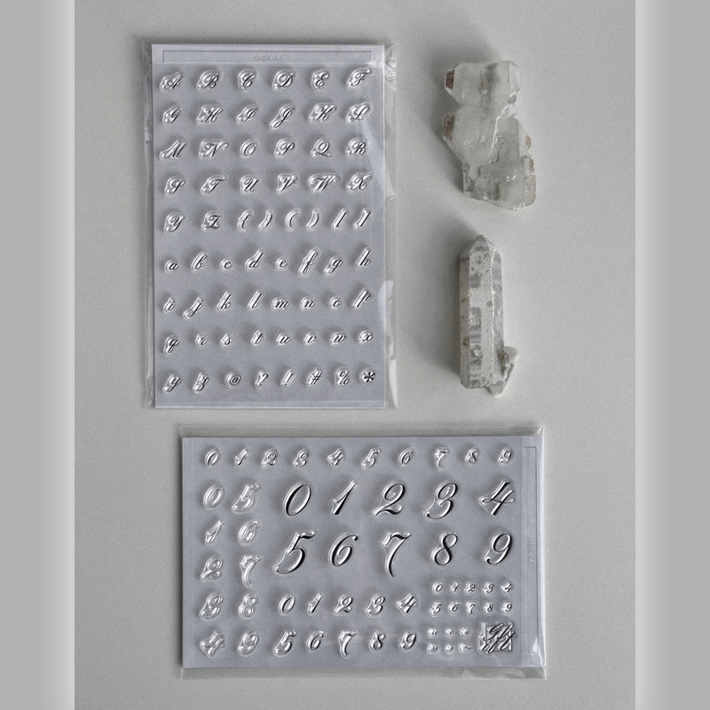 Feedback | English Alphanumeric Symbol Set Combination, Journal Stamp, Basic Daily Characters, Silicone Stamp