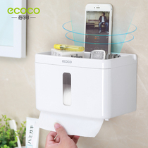 Toilet tissue box Non-punching bathroom toilet waterproof roll paper storage rack creative toilet paper box