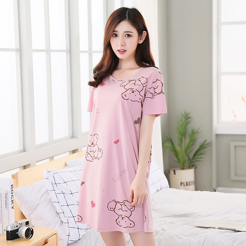 Nightdress nữ mùa hè cotton Hàn Quốc sinh viên tươi không tay đồ ngủ nữ mùa hè sling dễ thương rùa vest dịch vụ nhà