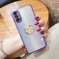 Suitable for oppo reno4 mobile phone case transparent reno4pro mobile phone case lens full edge 5g ultra-thin anti-fall por women's net red new 0pp0 protective case silicone soft case new