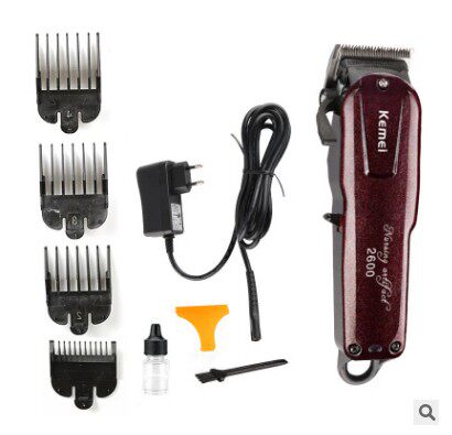 Kemei Comey KM-2600 oil head electric push cut fine steel cutter head wireless charging electric push cut electric hairdresser