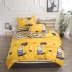 giường lanh 1.5 / 1.8 / 2.0m 1,2m giường dệt một gia đình bốn người ký túc xá ba mảnh chăn 4 - Bộ đồ giường bốn mảnh Bộ đồ giường bốn mảnh