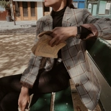 Небольшой осенний пиджак классического кроя для отдыха, подходит для подростков