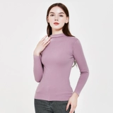 Удерживающее тепло флисовое двусторонное бархатное термобелье, приятный телу лонгслив, увеличенная толщина, высокий воротник