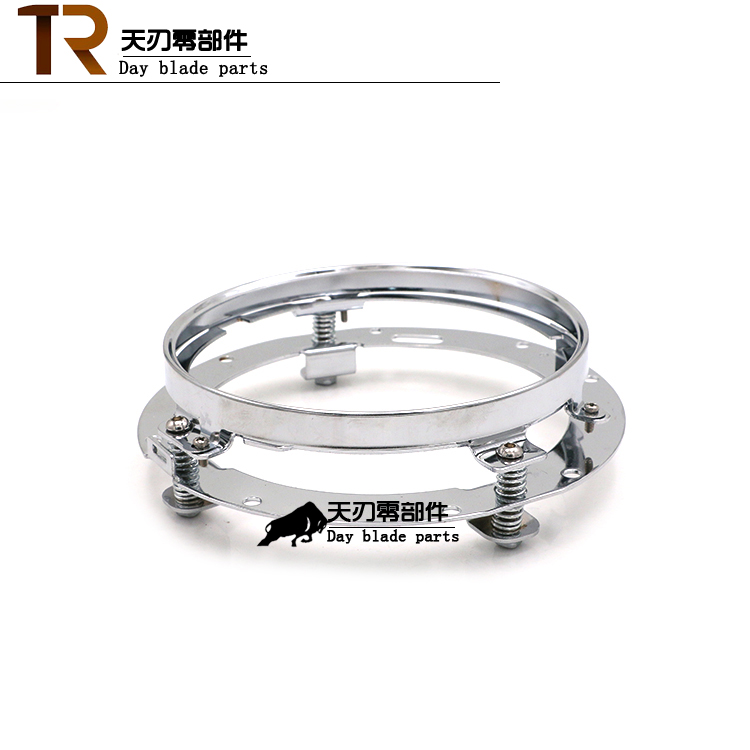 Harley 7 inch Jeep Wrangler khung đèn pha chuyển đổi 7 inch khung ánh sáng tròn Harley giữ đèn xe máy - Đèn xe máy đèn led cho xe airblade 110