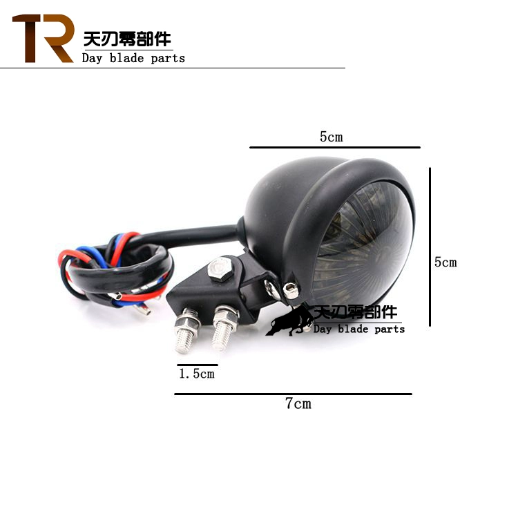 Đèn phanh xe máy retro trang bị thêm đèn LED retro đuôi đèn tín hiệu bật đèn GN125 CG125 Harley bật đèn - Đèn xe máy