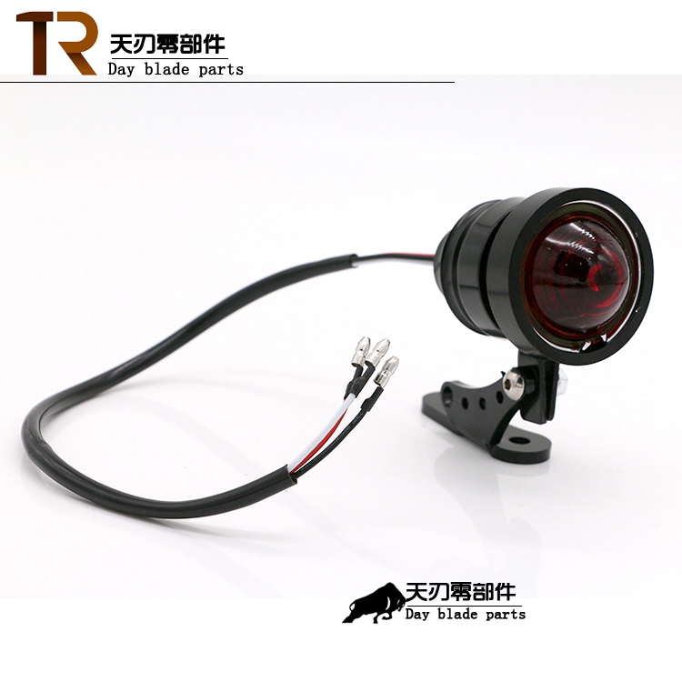 Đèn hậu xe máy retro Đèn hậu LED CG CG gắn đèn hậu King Harley kim loại đèn hậu phanh đèn hậu - Đèn xe máy den l4x