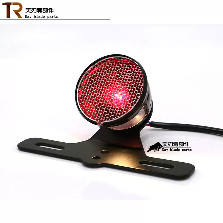 Phụ kiện xe máy Harley Cruise Prince xe retro sửa đổi lưới kim loại phía sau đuôi đèn phanh lắp ráp