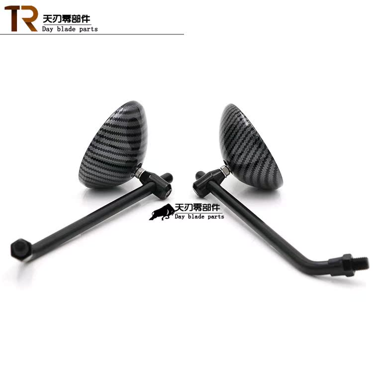 Đài Loan nhập khẩu Harley chiến thắng Ranger Retro xe máy sửa đổi tròn vuông gương chiếu hậu Tianjun gương xe máy sh