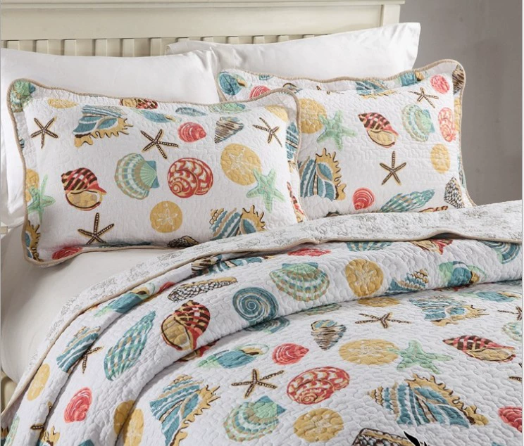 [White Monet] * Được xuất khẩu sang Hoa Kỳ, cửa hàng ốc xà cừ mùa thu đầy đam mê được trải giường bằng vải ba mảnh