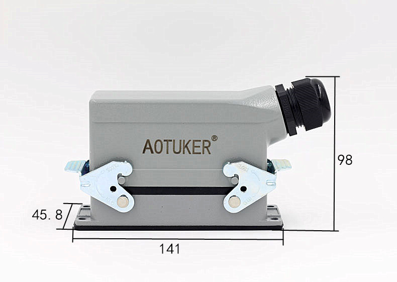 Адаптер 16a工业插头h24b重载连接器24芯hdc-he-024-1/2/3db/v1 pg21 pg29 Aotuker