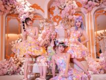 Новая версия костюмов цветочной феи парадных костюмов танцевальных костюмов моделей цветочных платьев костюмов певцов.