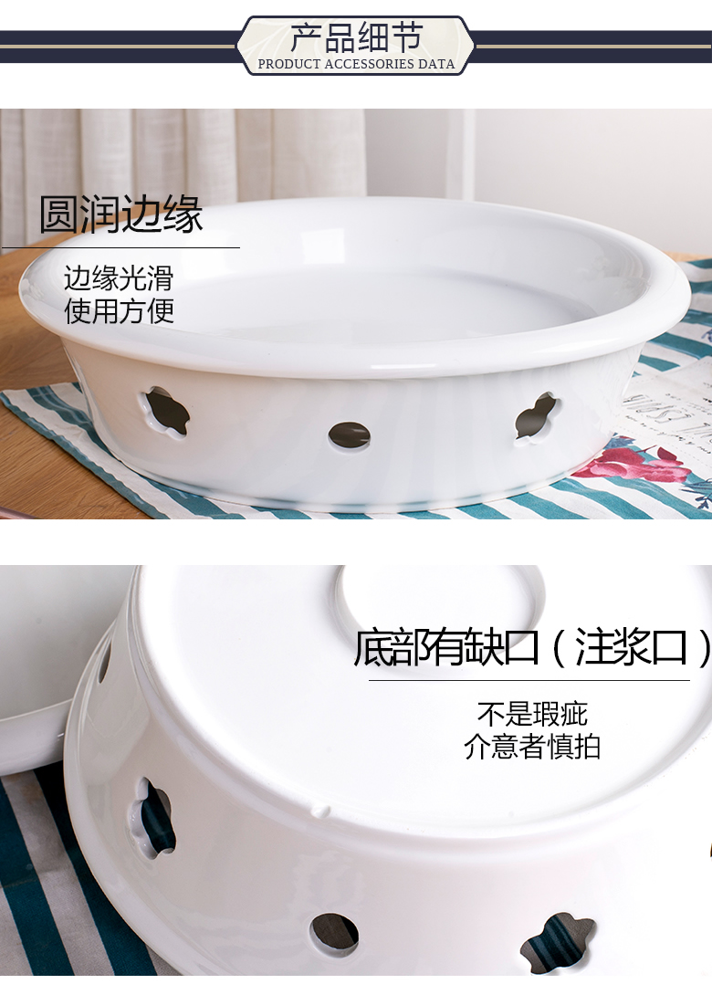 Nến rượu sưởi ấm lò gốm cách nhiệt tấm cá đĩa hộ gia đình lớn khô nồi khách sạn bộ đồ ăn sáng tạo đĩa giấy dùng 1 lần