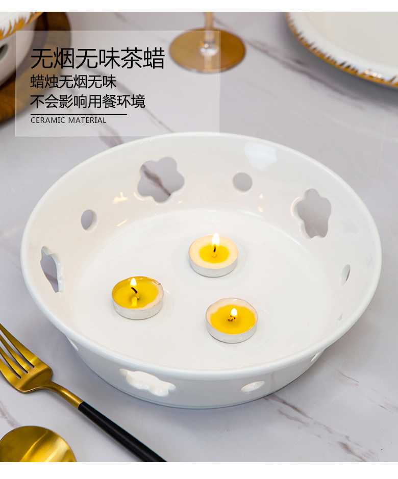 BeiYu bee based heat insulation 0 fish dish do the ceramic pot alcohol hotel tableware may just spend the furnace