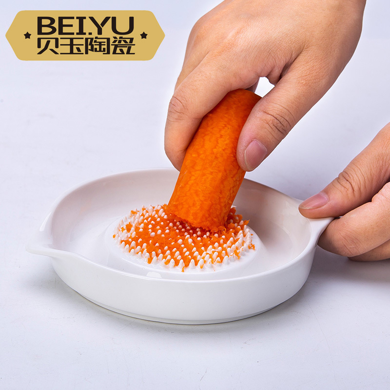 Baby Deputy Food Foods Grinding Machine Hand ceramic Garlic Clay Instrumental Baby Complementary tools Fruit mud Manual By-food Machines