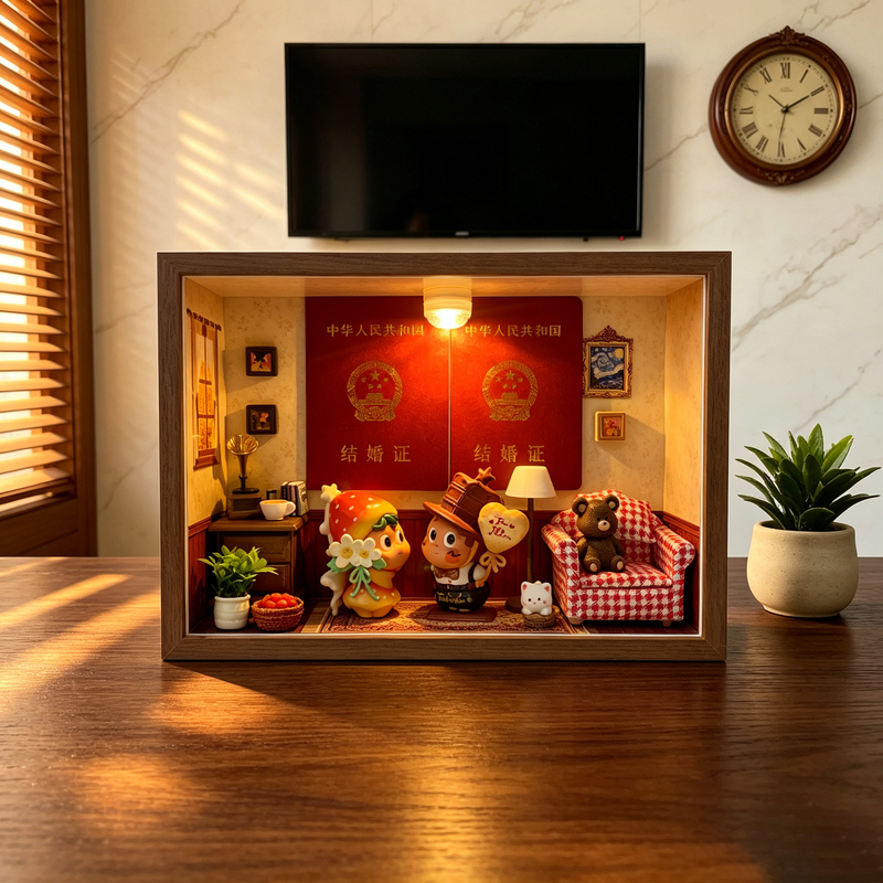 Authentic Bubble Mart Star Man Series Photo Frame Handmade Gift for Best Friend or Female Friend Decoration 520 Gift
