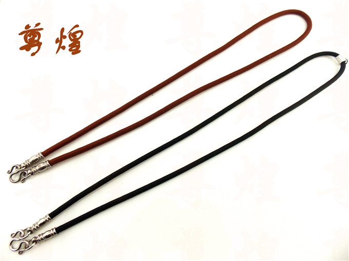 Revered Thai Buddhare Accessories Thai Buddhare Import Exclusive Necklace Cotton Rope Titanium Steel Stainless Steel Shell