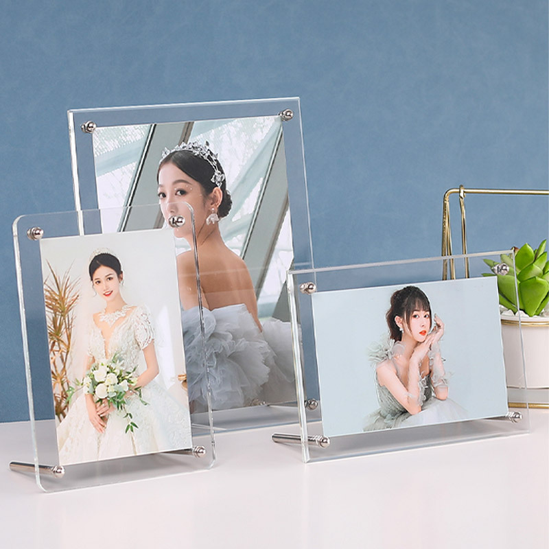 Crystal Clear Acrylic Photo Frame 6 Photo Frame 7inch Poster Display Frame A4 Picture Frame Display Stand 7 Simple Decoration