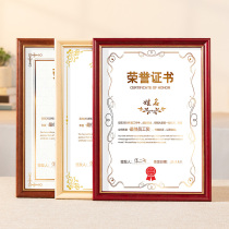 Solid Wood Photo Frame A3 Business License a4 Certificate Custom Frame Hanging Wall 8k 24 Inch Mounted Creative Jigsaw Puzzle Frame