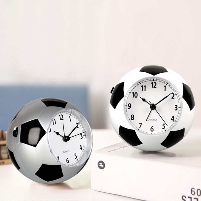 Sáng tạo trẻ em Alarm Clock Student Mute đầu giường Clock Cartoon dễ thương Tính Xem Simple Football Clock HA09.