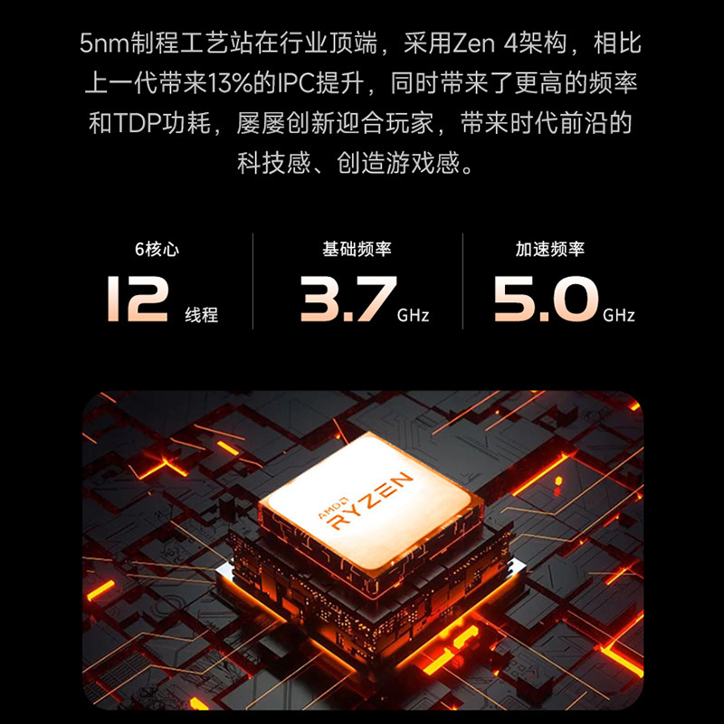 Amd Zen S7 7500F/9600X/Rtx5060/7650Gre/Rtx5060Ti Gaming Pc Complete Set Amd Computer for Office, Design, Home Use, DIY Assembly