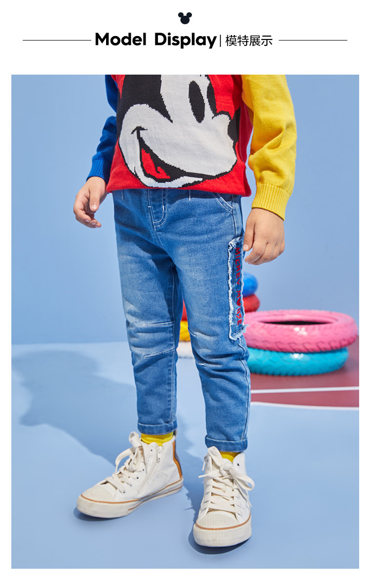 Дисней, осенняя летняя одежда, детские джинсы, штаны disney baby 