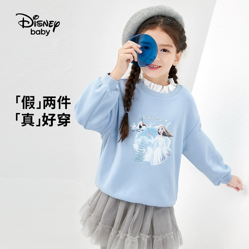 Дисней, детская осенняя утепленная толстовка, популярно в интернете, в западном стиле, подходит для подростков