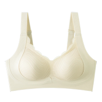 Hengyuanxiang underwear big breasts small side breasts anti-sagging no steel ring womens bra pull-up push-up large size bra