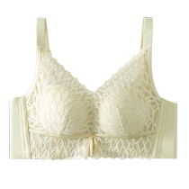 Hengyuanxiang small breasts show big push-up bra womens fixed one-cup thin section beautiful back no wire sexy lace bra